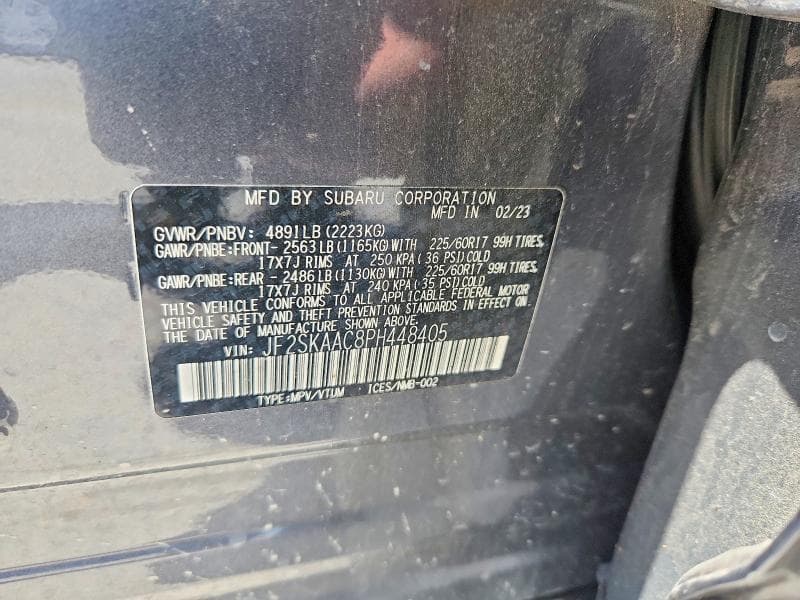 2023 SUBARU FORESTER 13