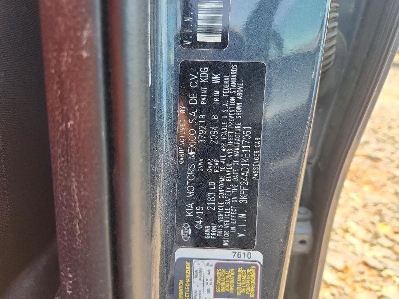 2019 KIA FORTE LXS 12