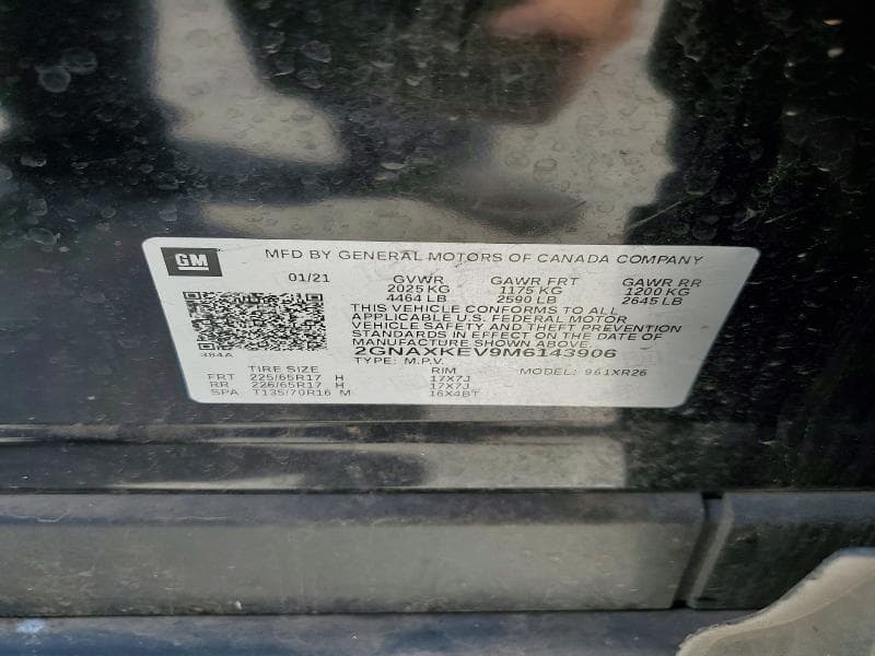 2021 CHEVROLET EQUINOX LT 13