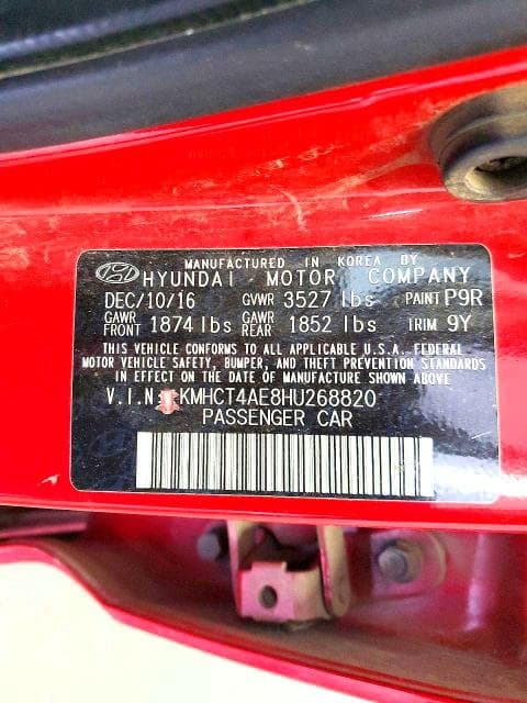 2017 HYUNDAI ACCENT SE 12