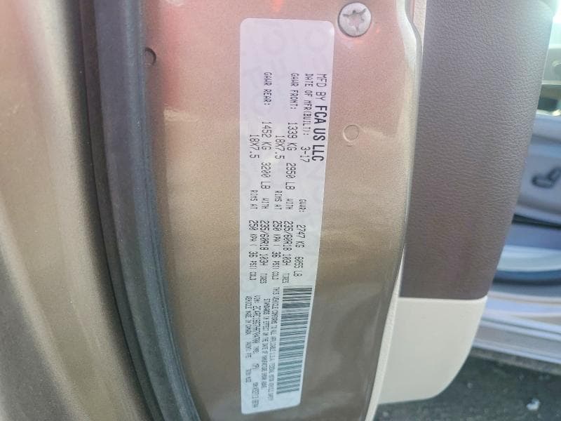 2017 CHRYSLER PACIFICA TOURING L 13