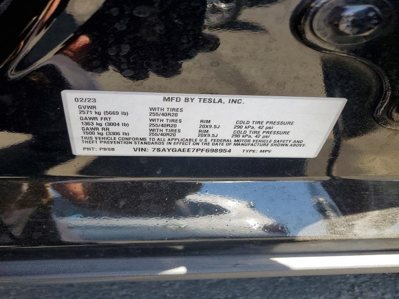 2023 TESLA MODEL Y 12