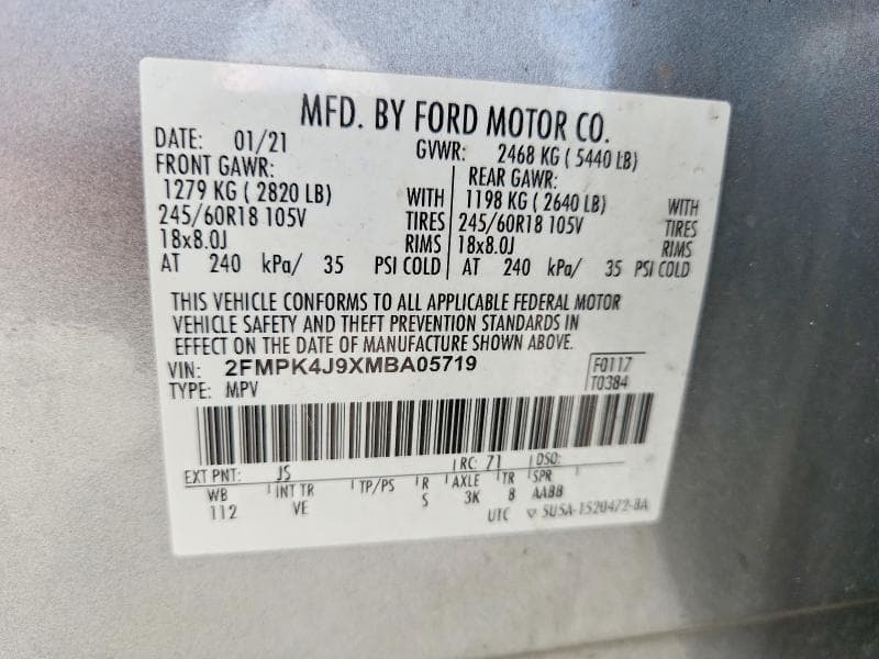 2021 FORD EDGE SEL 13