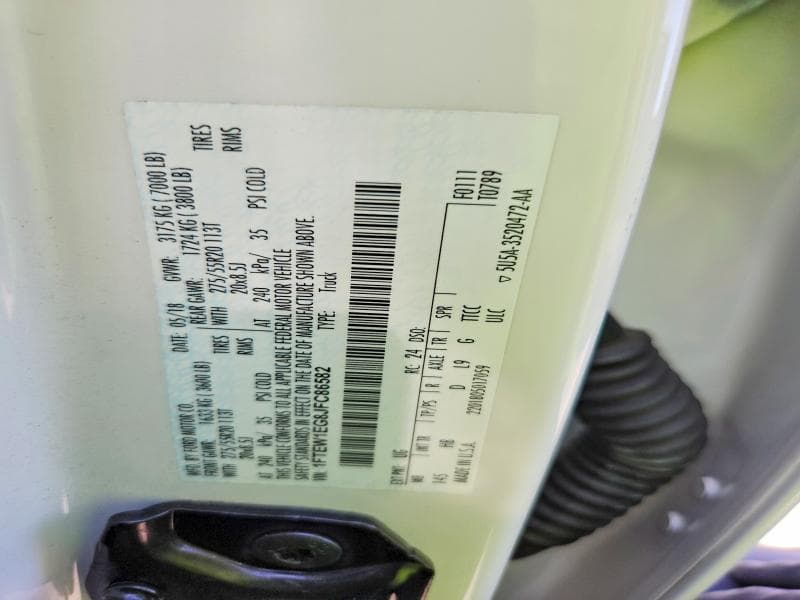 2018 FORD F150 SUPERCREW 12