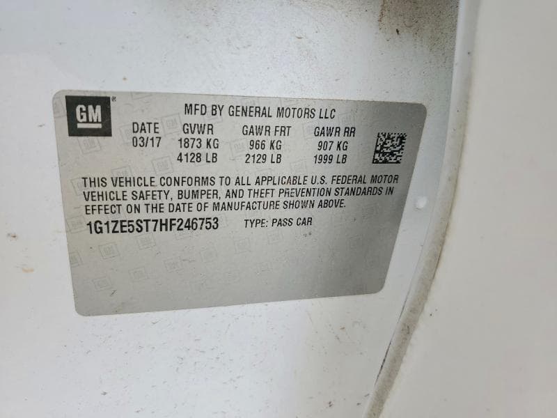 2017 CHEVROLET MALIBU LT 13