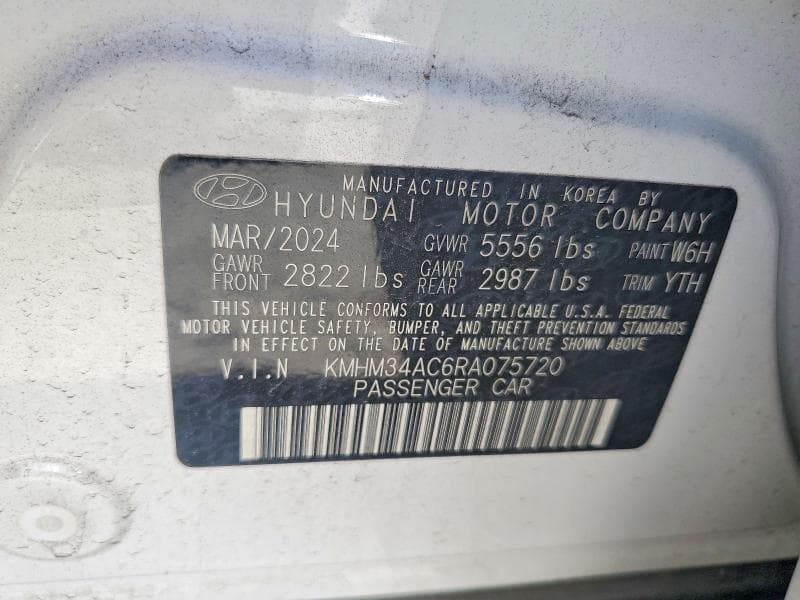 2024 HYUNDAI IONIQ 6 SEL 12