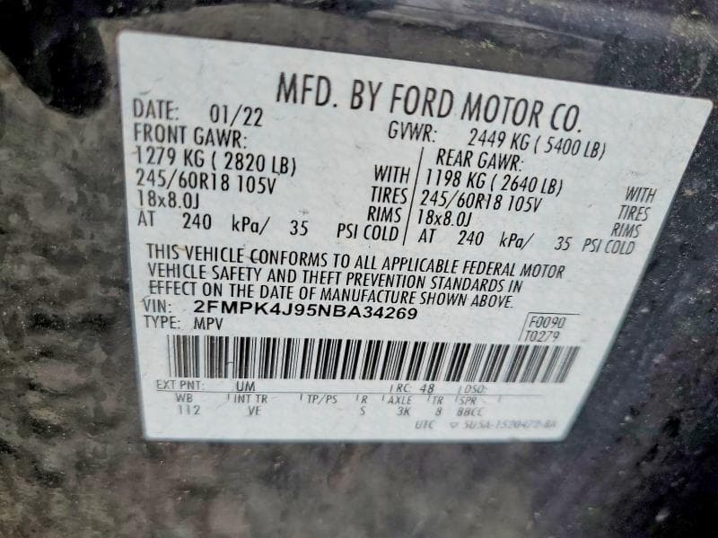2022 FORD EDGE SEL 14