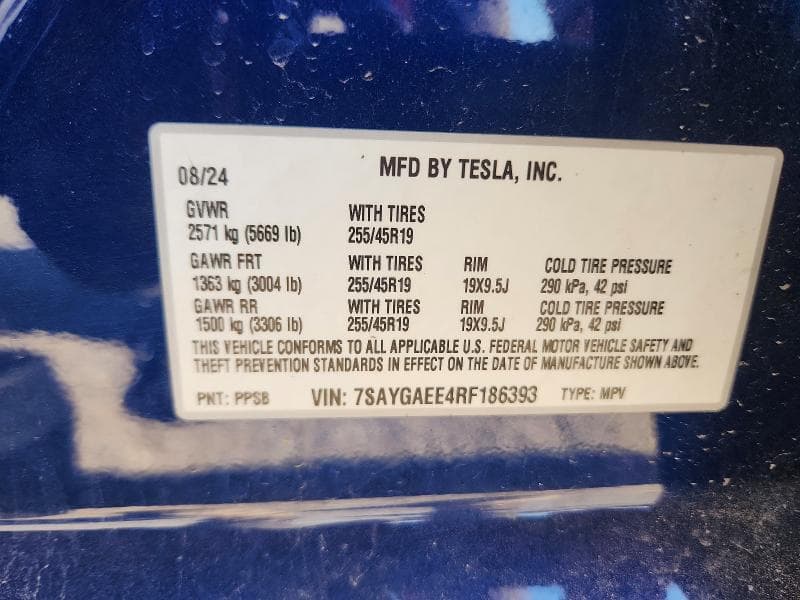 2024 TESLA MODEL Y 12