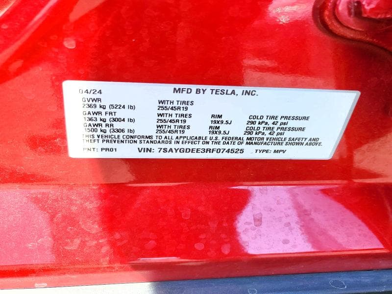2024 TESLA MODEL Y 12