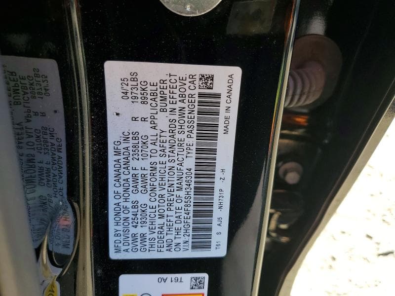 2025 HONDA CIVIC SPORT 12