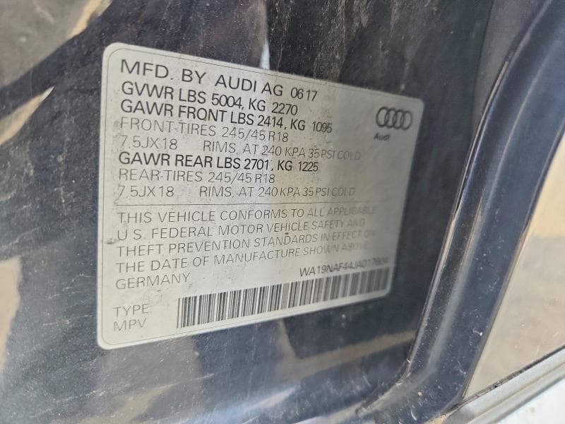 2018 AUDI A4 ALLROAD PRESTIGE 12