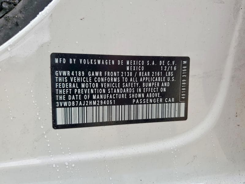 2017 VOLKSWAGEN JETTA SE 12