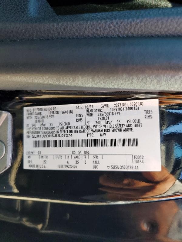 2018 LINCOLN MKC SELECT 13