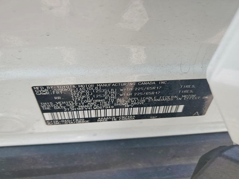 2020 TOYOTA RAV4 LE 14