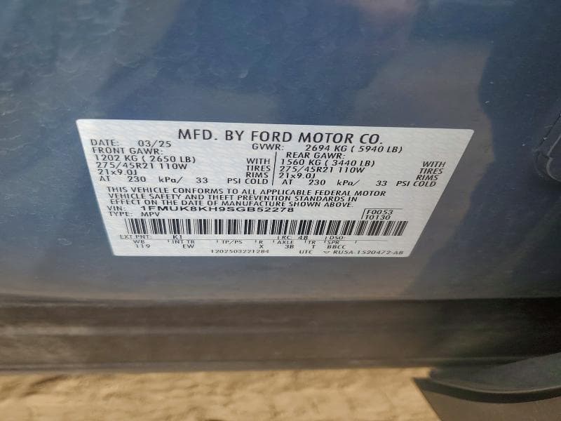 2025 FORD EXPLORER ST-LINE 13