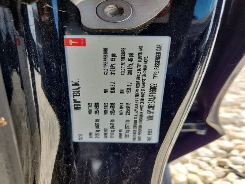 2018 TESLA MODEL 3 12