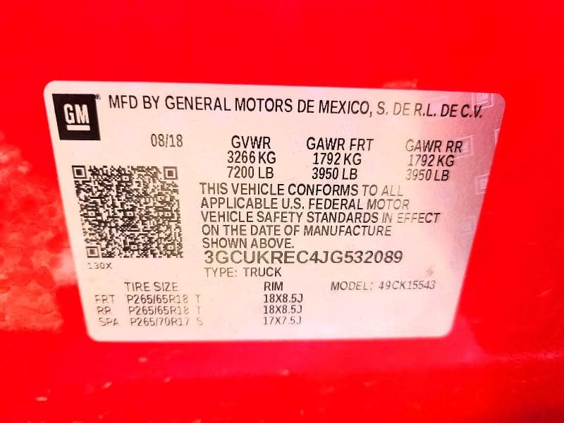 2018 CHEVROLET SILVERADO K1500 LT 12