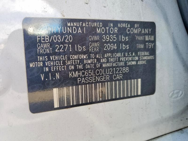 2020 HYUNDAI IONIQ BLUE 23