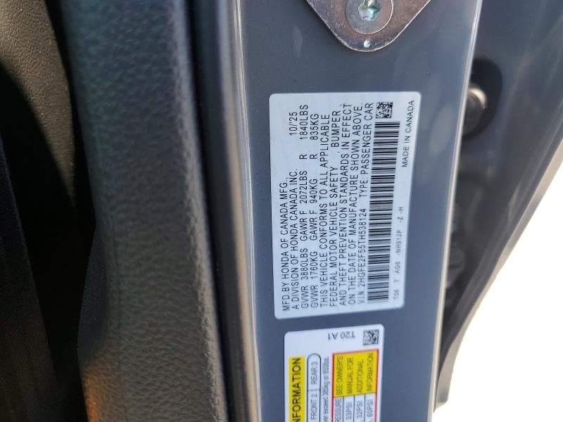 2026 HONDA CIVIC SPORT 12