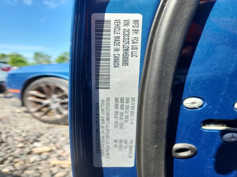 2021 DODGE CHALLENGER R/T SCAT PACK 12