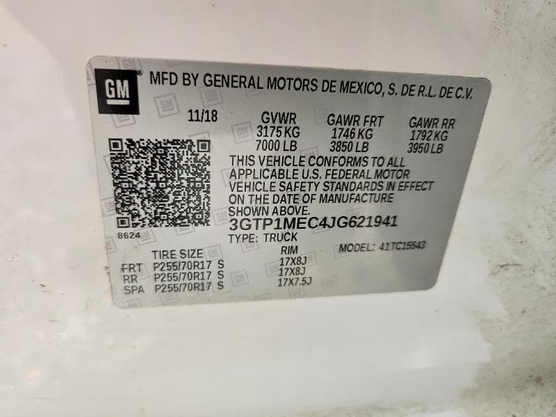 2018 GMC SIERRA C1500 SLE 13