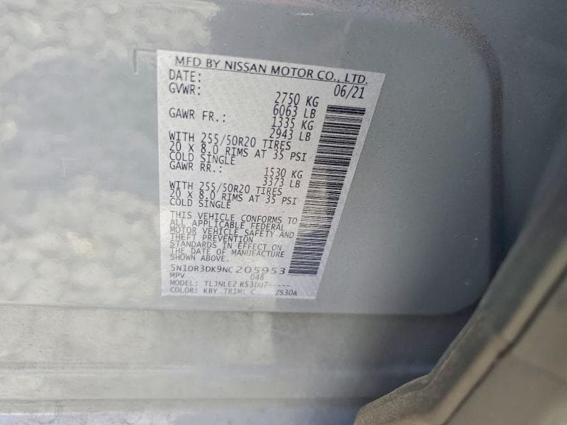 2022 NISSAN PATHFINDER PLATINUM 13