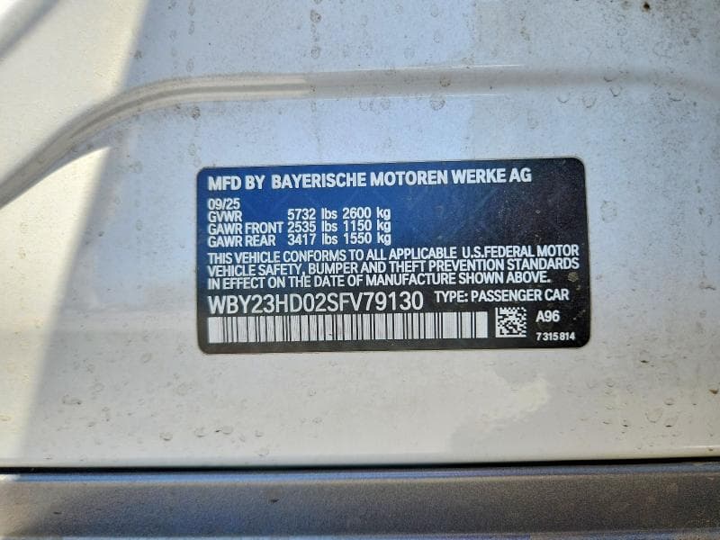 2025 BMW I4 EDRIVE 40 12