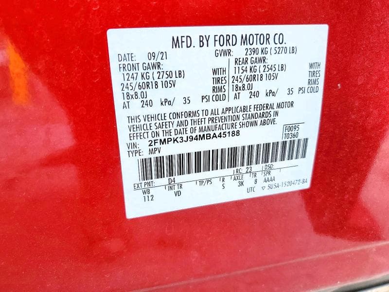 2021 FORD EDGE SEL 13