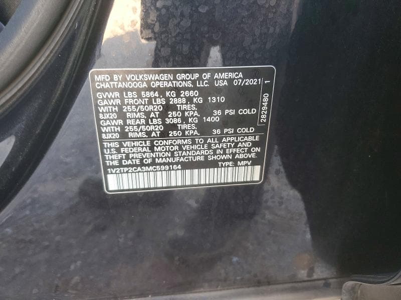 2021 VOLKSWAGEN ATLAS SEL PREMIUM 13