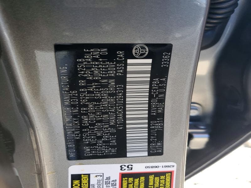 2026 TOYOTA CAMRY XSE 12