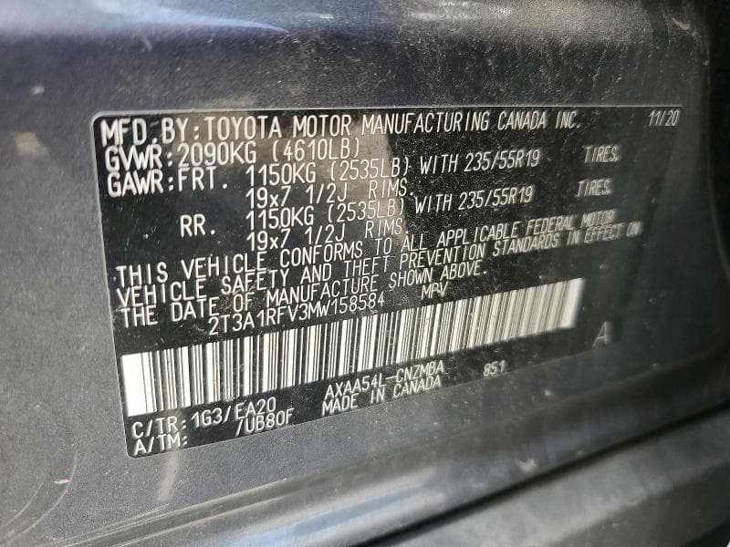 2021 TOYOTA RAV4 XLE PREMIUM 13