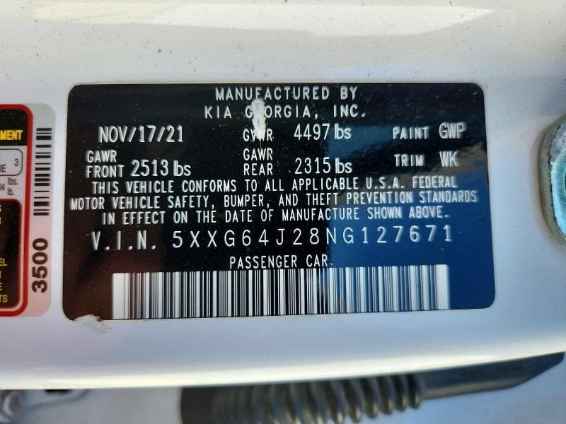 2022 KIA K5 GT LINE 12