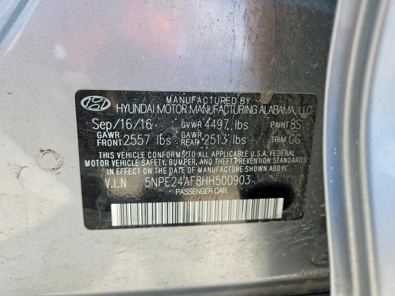 2017 HYUNDAI SONATA SE 12