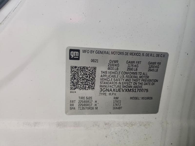 2021 CHEVROLET EQUINOX LT 13