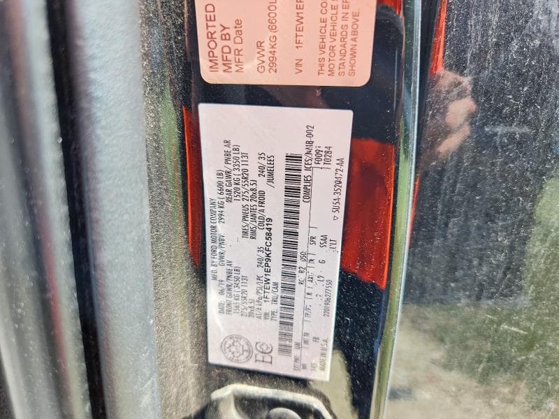 2019 FORD F150 SUPERCREW 13