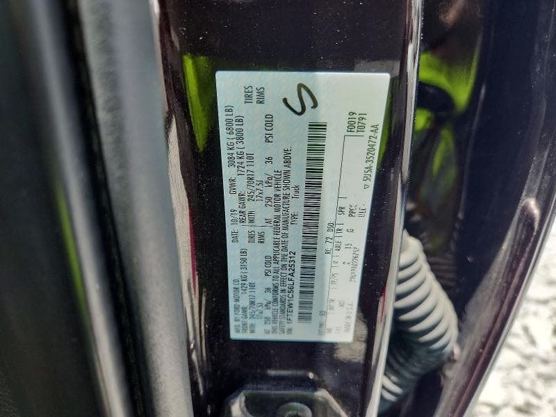 2020 FORD F150 SUPERCREW 12