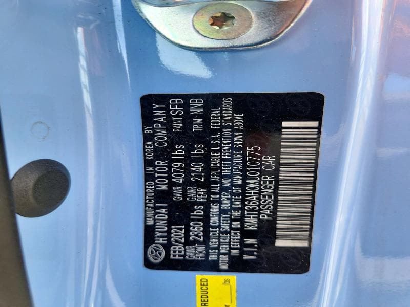 2021 HYUNDAI VELOSTER N BASE 12