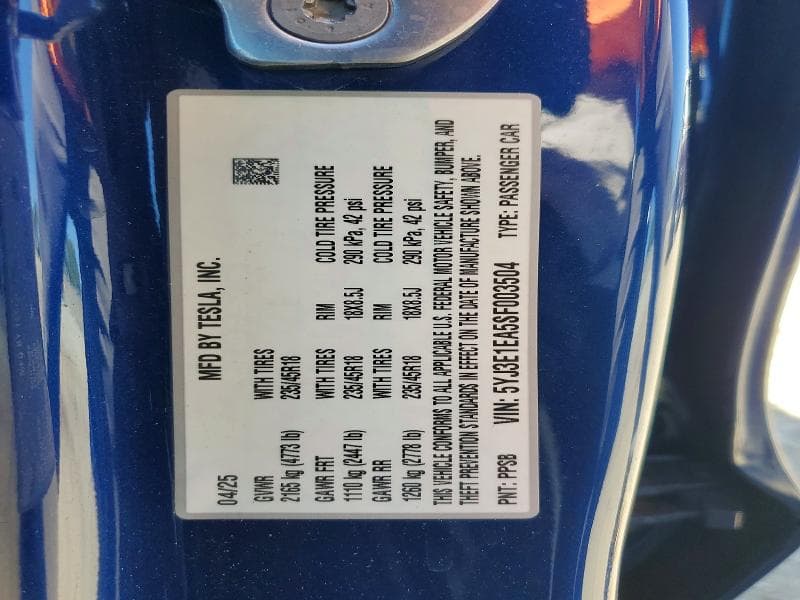 2025 TESLA MODEL 3 13