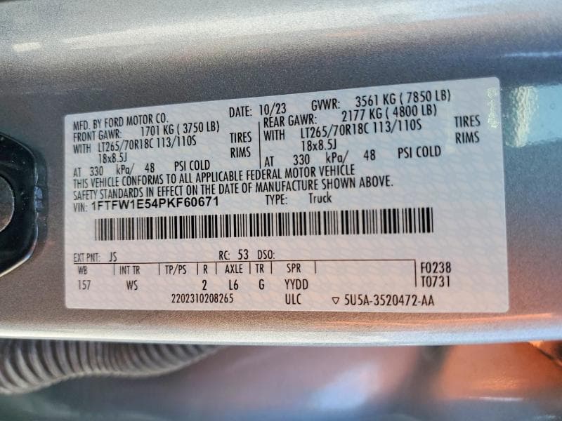2023 FORD F150 SUPERCREW 13