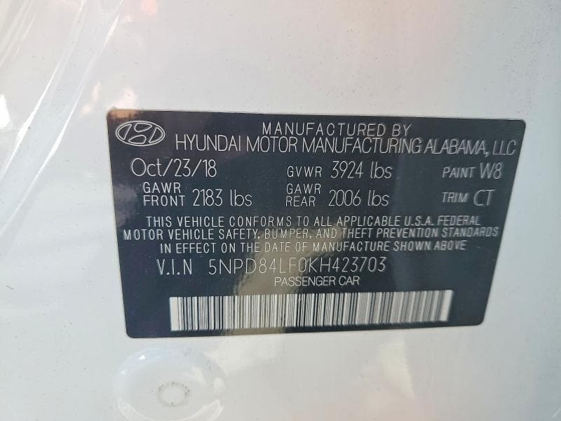 2019 HYUNDAI ELANTRA VALUE EDITION 13