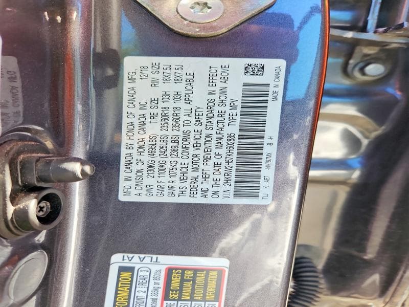 2019 HONDA CR-V EX 14