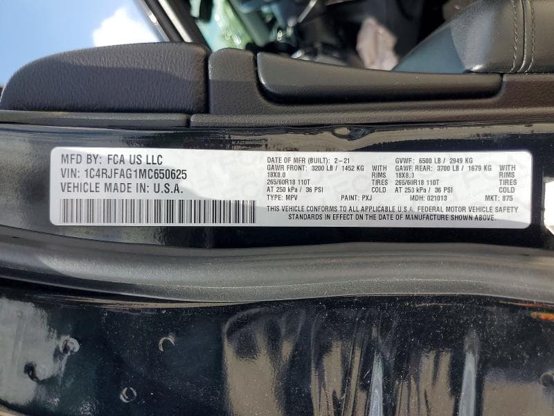 2021 JEEP GRAND CHEROKEE LAREDO 14