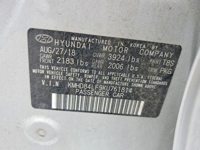 2019 HYUNDAI ELANTRA SEL 12