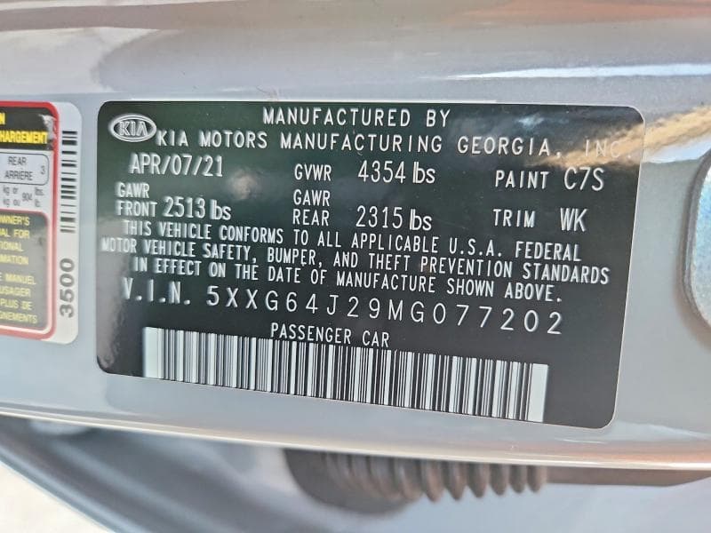 2021 KIA K5 GT LINE 13