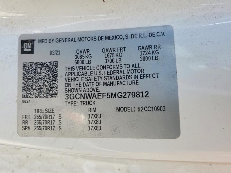 2021 CHEVROLET SILVERADO C1500 12