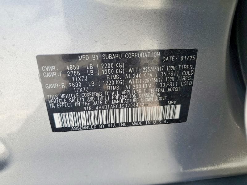 2025 SUBARU OUTBACK PREMIUM 13