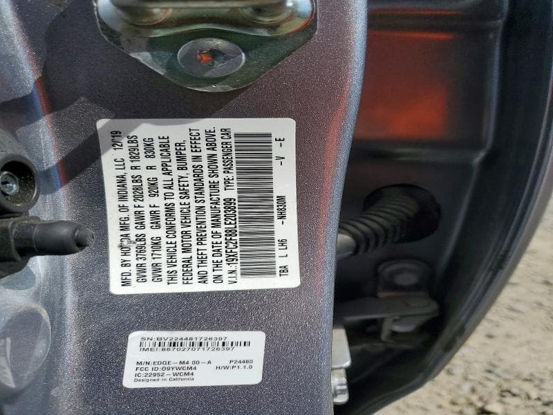 2020 HONDA CIVIC SPORT 12