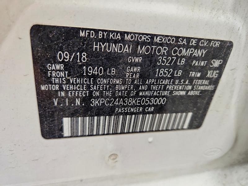 2019 HYUNDAI ACCENT SE 12
