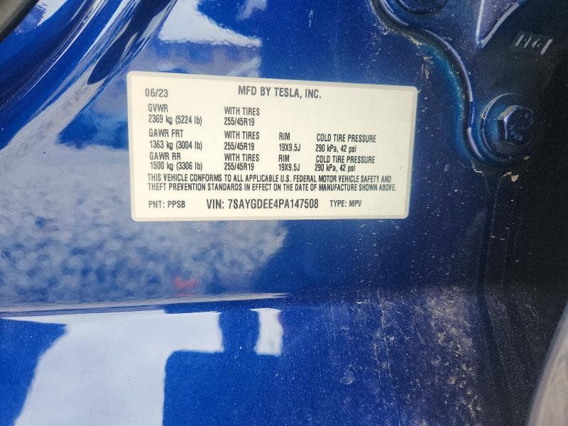 2023 TESLA MODEL Y 12