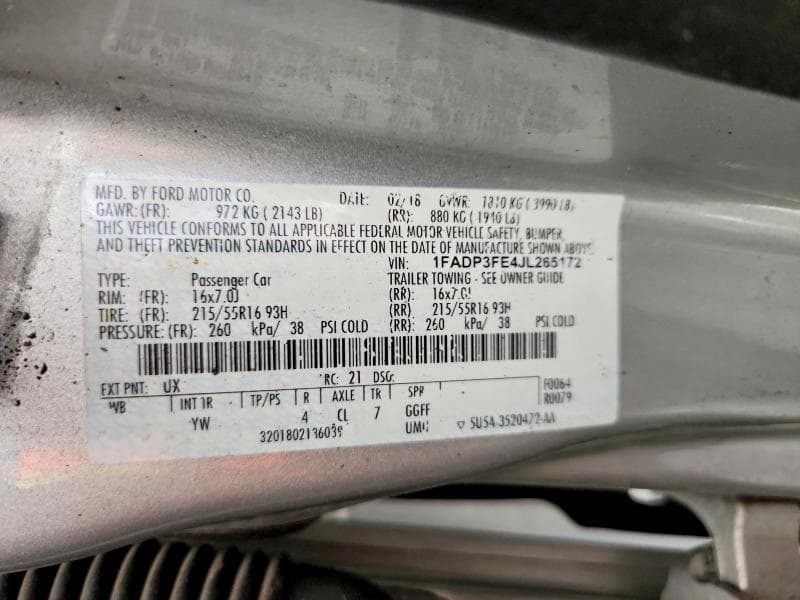 2018 FORD FOCUS SE 12